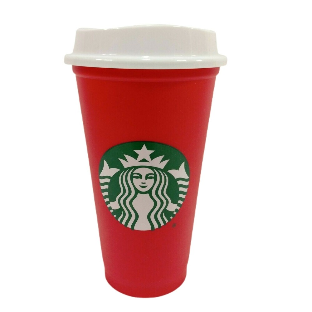 2013 Starbucks Red Holiday Tumbler Limited Edition Reusable Plastic Cup 16 oz.